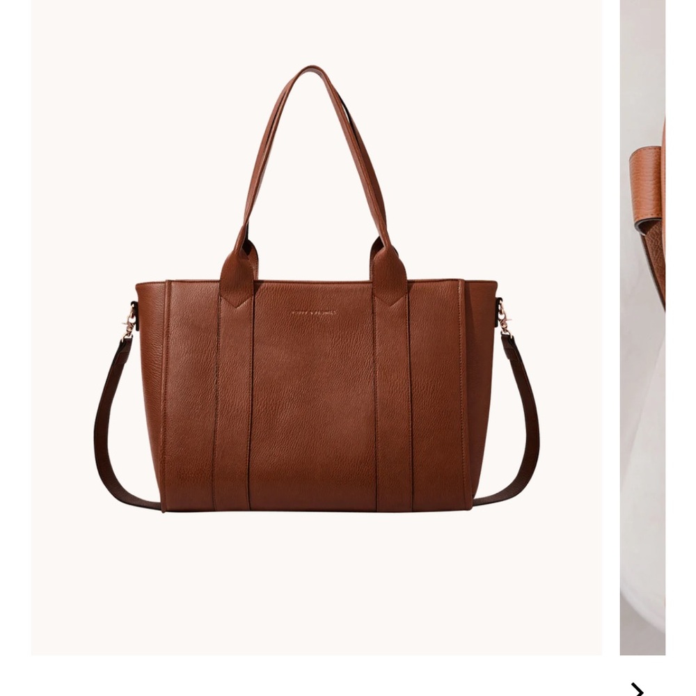 Elegant Brown Multitasker Leather Tote Bag
